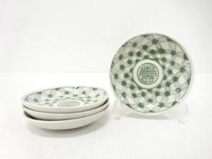 古伊万里　印判手　小皿　4客揃